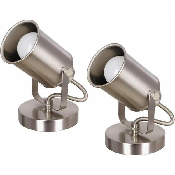 Multipurpose Spotlight 6.25 in. Brushed Nickel Desk Spot Light