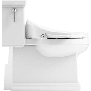 Tresham 1-piece 1.28 GPF Single Flush Elongated Toilet with C3-230 Electric Bidet Toilet Seat in White