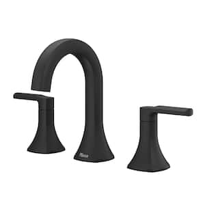 Vaneri 2-Handle 8-20 .Widespread Bathroom Faucet Matte Black