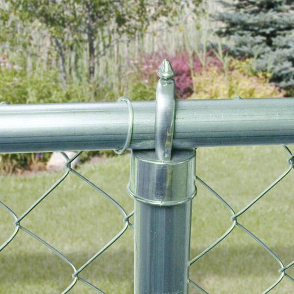 Swedged Metal Post Extension Chain Link or Privacy Fence Black 1-3/8" 