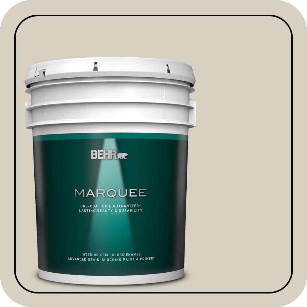5 gal. #PPU7-09 Aged Beige Semi-Gloss Enamel Interior Paint & Primer price history on PriceWatchPro