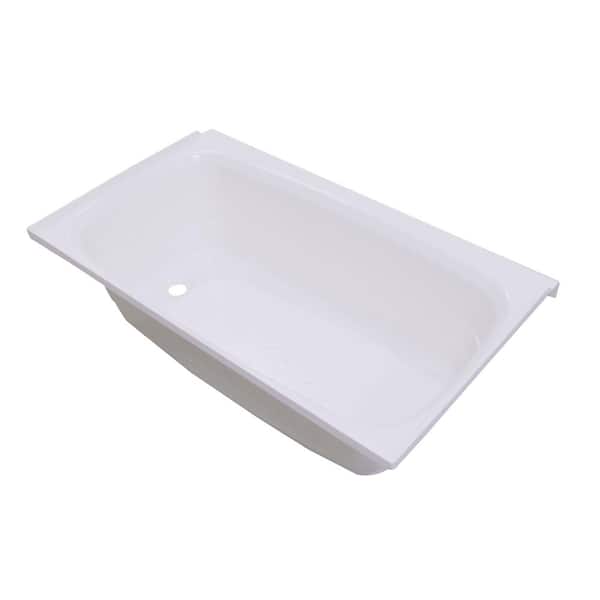 Lippert Components ABS Acrylic Bathtub with Left Drain in White - 24 in. x 40 in.