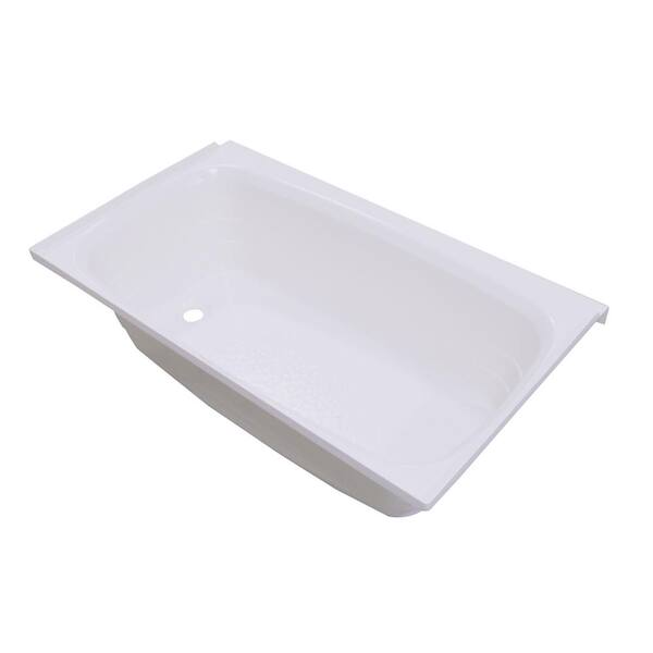 Lippert Components ABS Acrylic Bathtub with Left Drain in White - 24 in. x  40 in. 209673 - The Home Depot