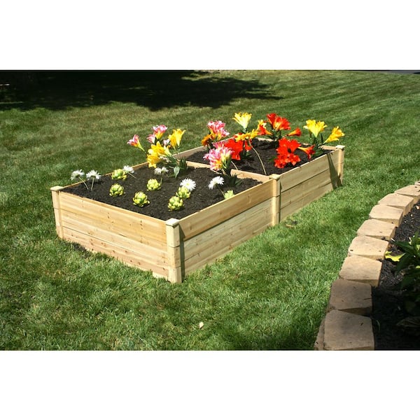 Eden 4 ft. x 8 ft. x 17.5 in. Wood Raised Garden Bed RGB-4818
