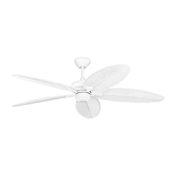 Cruise 60 in. Outdoor White Downrod Mount Standard Ceiling Fan with White Blades and Remote