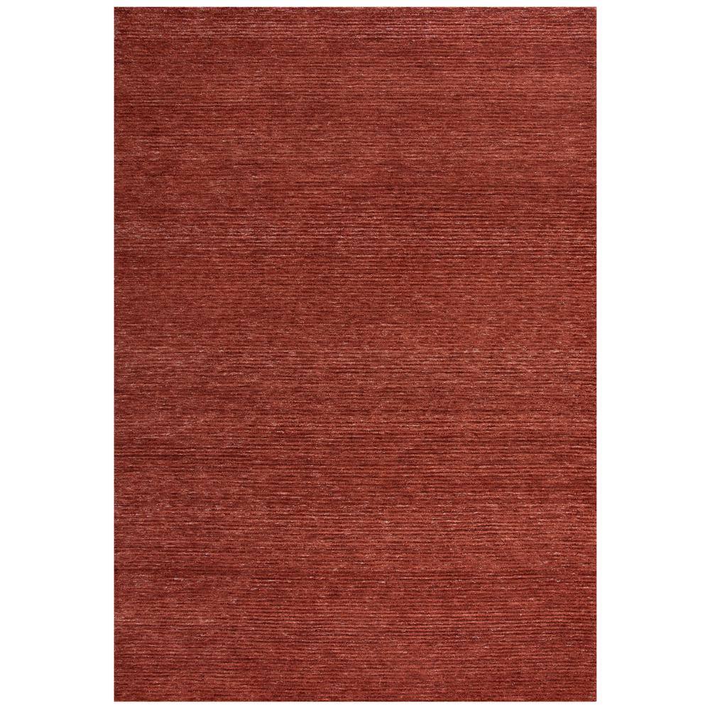 Luna Red Hand-Tufted Synthetic Rectangular Area Rug