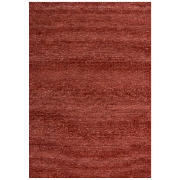 Unbranded Luna Rust 8 ft. 6 in. x 11 ft. 6 in. Solid Area Rug
