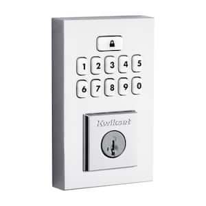 Smartcode 260 Contemporary Polished Chrome Keypad Single Cylinder Electronic Deadbolt featuring SmartKey Security