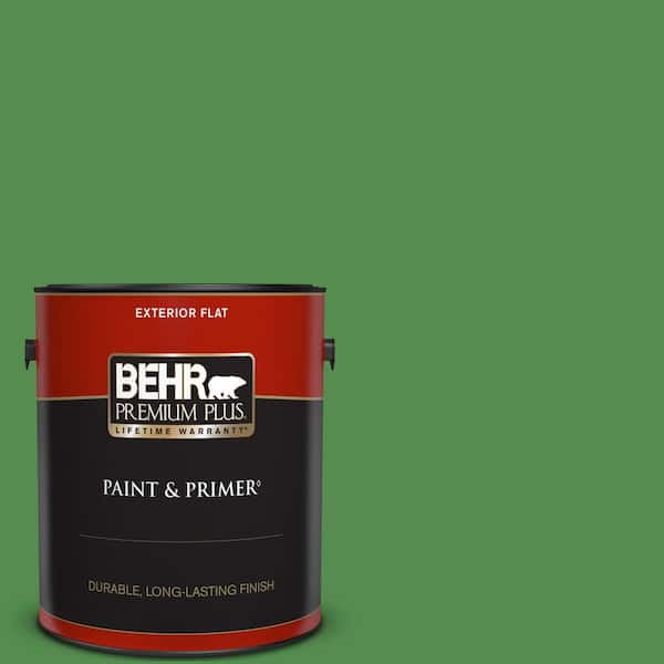 BEHR PREMIUM PLUS 1 gal. #M390-6 Belfast Flat Exterior Paint & Primer