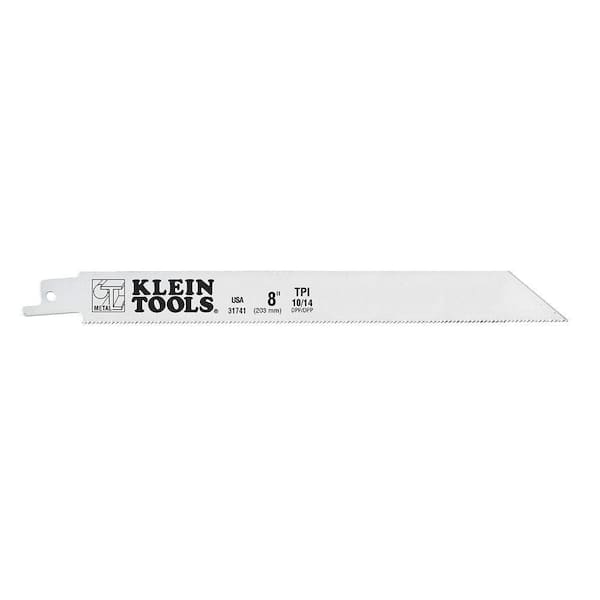 Klein Tools Reciprocating Saw Blades 10/14 TPI, 8-Inch, 5-Pack