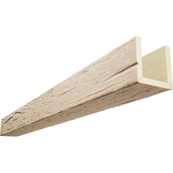 Ekena Millwork Endurathane 8 in. H x 10 in. W x 8 ft. L Hand Hewn Sonora Desert Faux Wood Beam