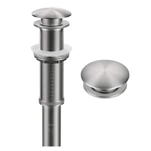 Bathroom Sink Pop-Up Drain with Extended Thread, Spot-Free Stainless Steel