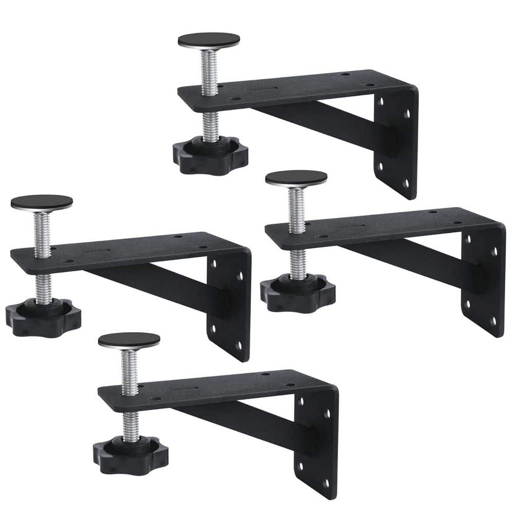 4-Piece Bath Accessory Set in Black, Adjustable Undermount Sink Support Brackets for Narrow Cabinets price history on PriceWatchPro