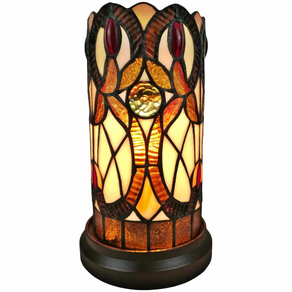 HomeRoots Charlie 14 in. Dark Brown Integrated LED Candlestick Interior ...