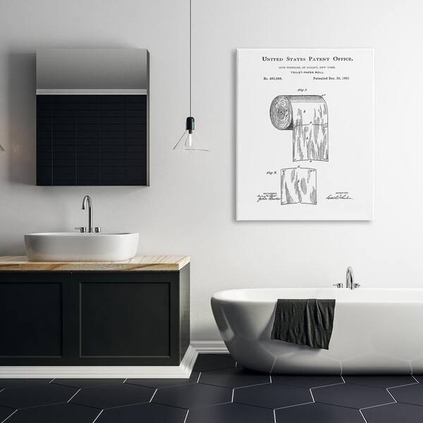 Bathroom Patent Wall Art Set of 3