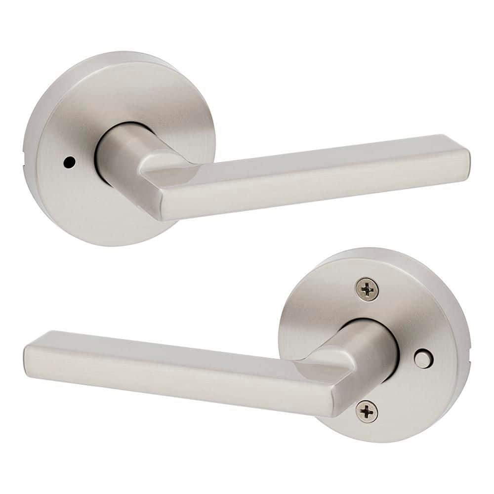 Halifax Satin Nickel Round Bed/Bath Door Handle with Microban Antimicrobial Protection price history on PriceWatchPro