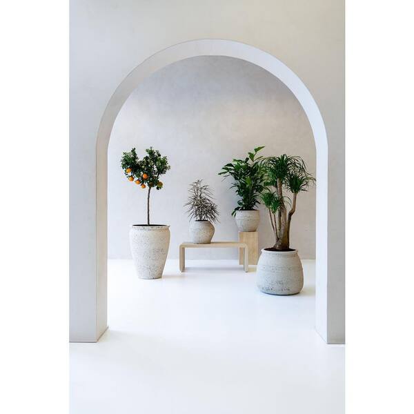 Pottery Pots 12 in H Athena M Fiberstone Mediterranean Planter