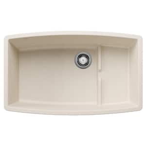 PERFORMA CASCADE 32 in. Undermount Single Bowl Soft White Granite Composite Kitchen Sink
