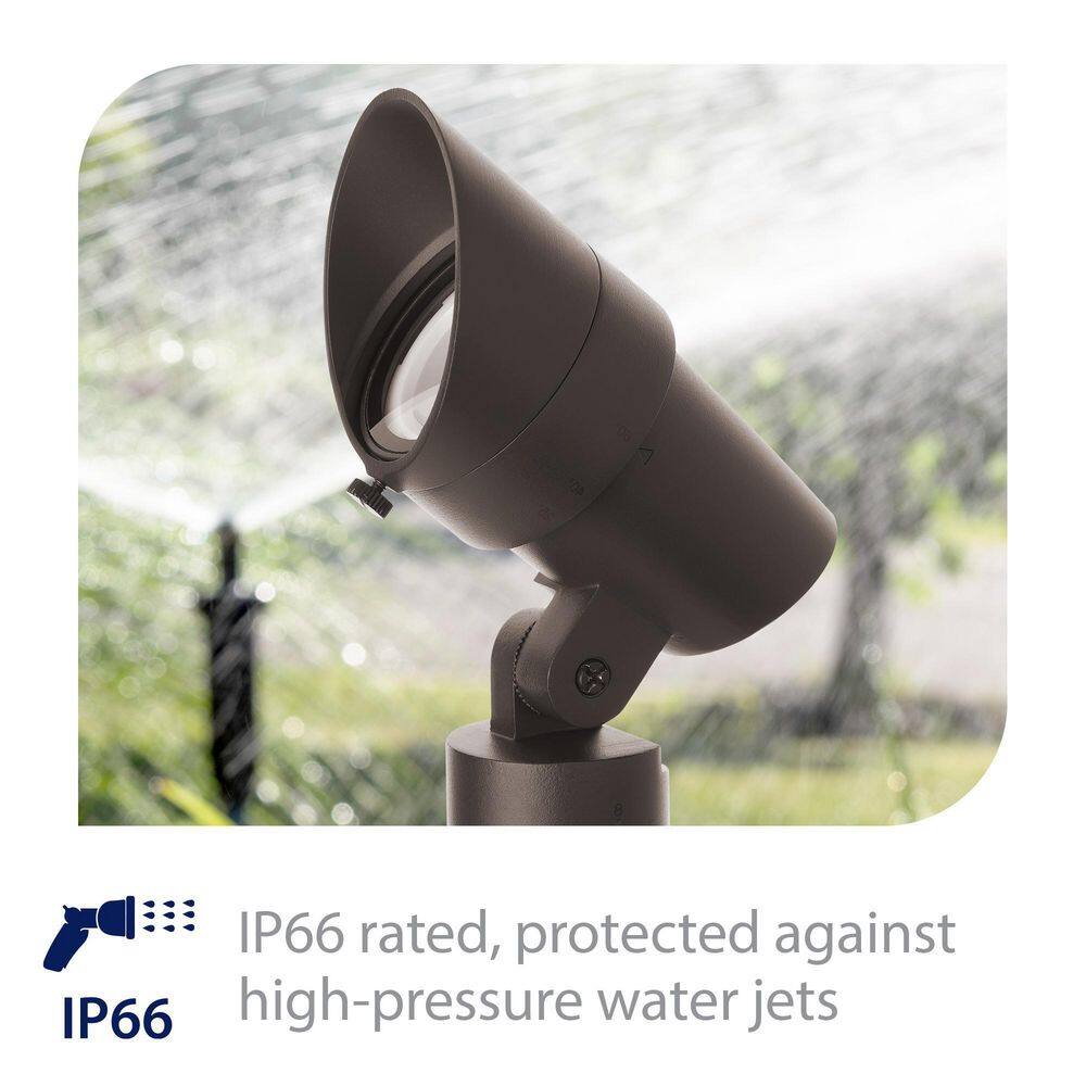 Bronze Adjustable Beam LED Landscape Spotlight