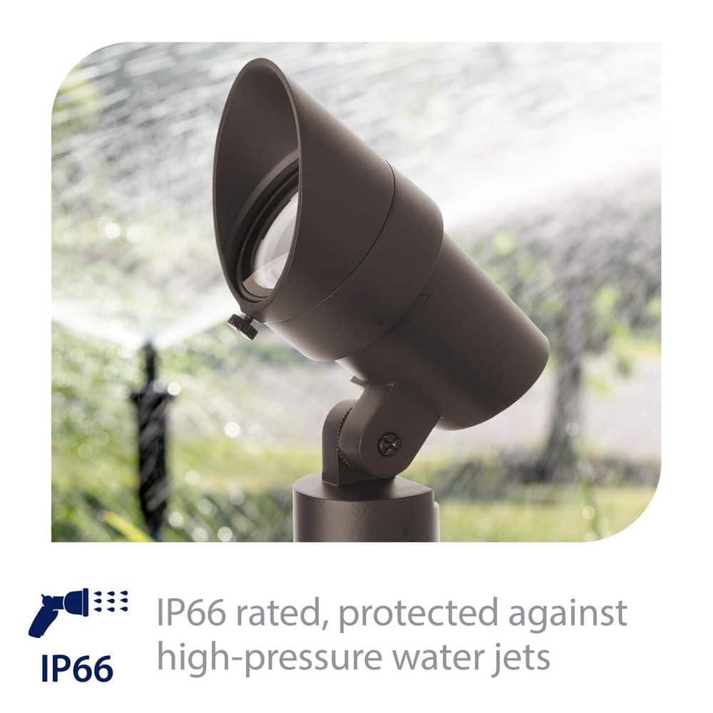 Bronze Adjustable Beam LED Landscape Spotlight