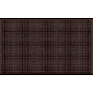 Brown 36 in. x 60 in. Synthetic Fiber and Recycled Rubber Commercial Door Mat