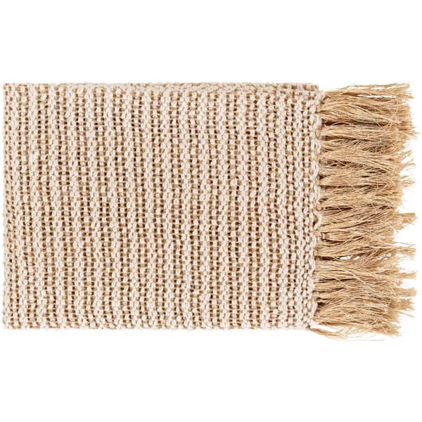 Livabliss Egkomi Ivory Throw Blanket