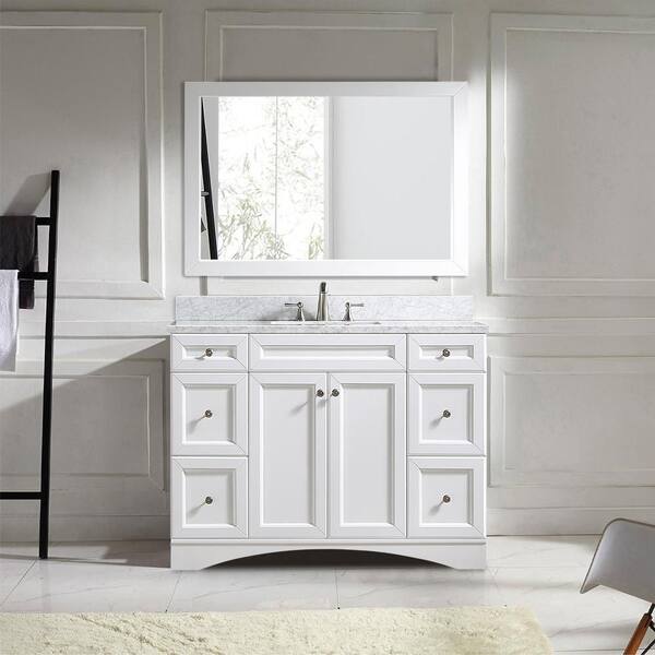 60 Inch Bathroom Vanity, Double Sink Vanity, White Shaker Cabinet, Solid  Wood Furniture, Vanity With Drawers, Natural Wood Vanity, Storage 
