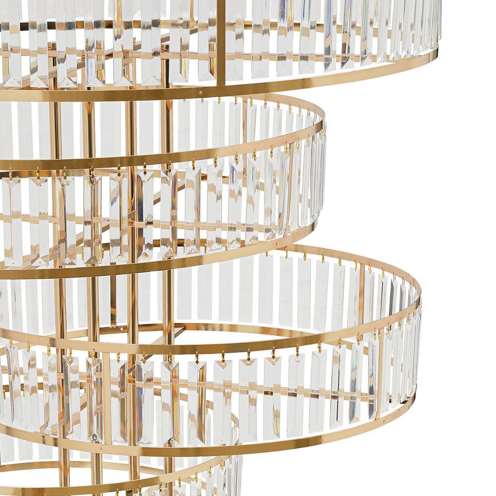 Gold Iron and Acrylic 5-Tier Decorative Wedding Stand Set