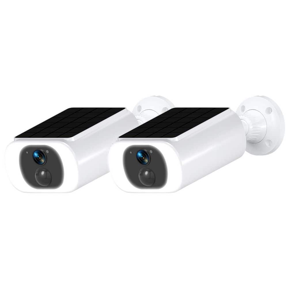 2K Solar Security Camera w Built-in Solar Panel, Wireless Outdoor, 2-Way Audio, PIR Detection, Color Night Vision, 2-Cam price history on PriceWatchPro
