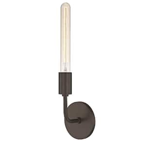 Ava 1-Light Old Bronze 16.5 in. H Wall Sconce