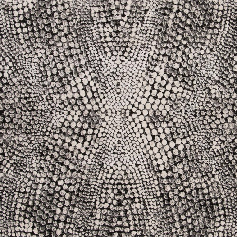 Gray Abstract High Pile Square Area Rug