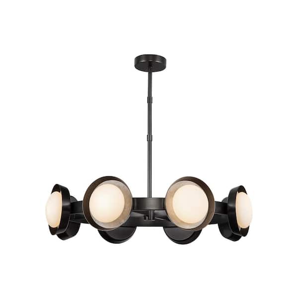 ALORA Alonso 37 in. 1-Light 30-Watt Urban Bronze Integrated LED Chandelier