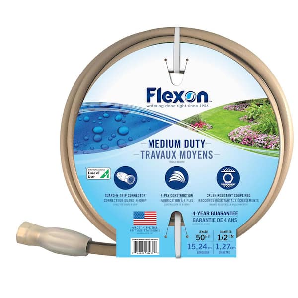Flexon 1/2 in. Dia x 50 ft. Medium Duty Garden Hose