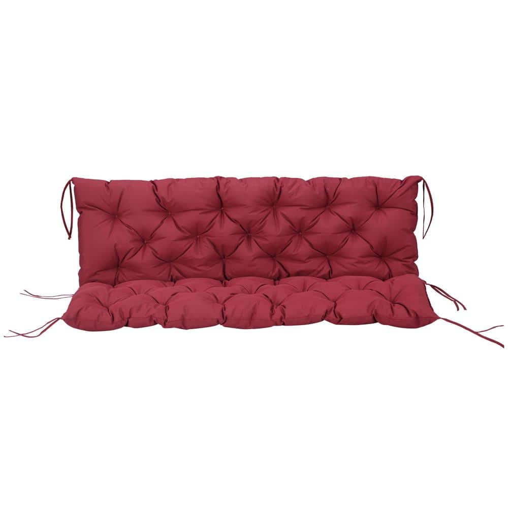 Outsunny Tufted Bench Cushions for Outdoor Furniture, 3 Outsunny Tufted Bench Cushions for Outdoor Furniture, 3