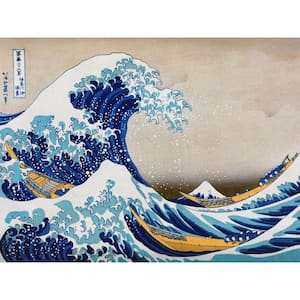 23.5 in. x 31.5 in. "The Great Wave Off Kanagawa " Wall Art