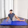 PROSOURCEFIT Tri-Fold Folding Thick Exercise Mat Blue 6 ft. x 4 ft. x 2 in.  Vinyl and Foam Gymnastics Mat with Carrying Handles ps-1954-tfm-l-blue -  The Home Depot