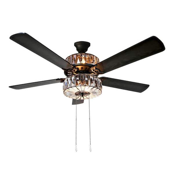 Reviews for River of Goods Duchess 52 in. Clear Crystal LED Ceiling Fan
