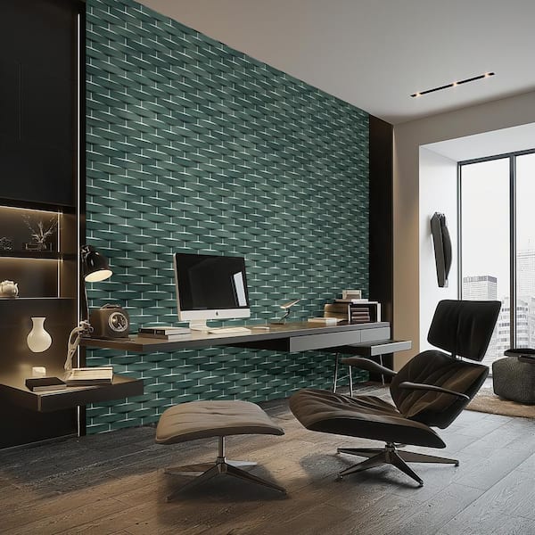 Linden Hidden Cape 2 in. x 10 in. Glossy Ceramic 3D Subway Wall Tile (5.4 sq. ft. /Case)