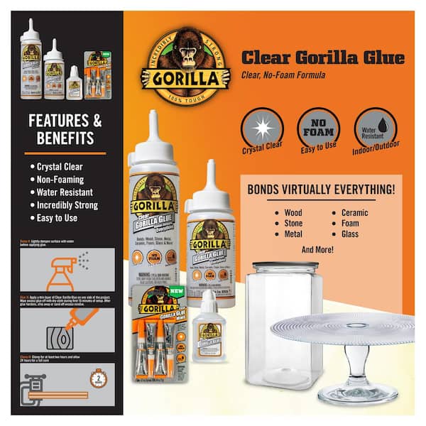 Gorilla Clear Glue - Shop Adhesives & Tape at H-E-B