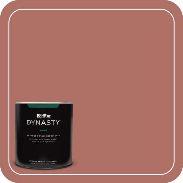BEHR DYNASTY 1 qt. #PPF-20 New England Brick Semi-Gloss Enamel Interior Stain-Blocking Paint and Primer