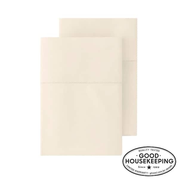 Home Decorators Collection 500 Thread Count Egyptian Cotton Sateen Ivory King Pillowcase (Set of 2)