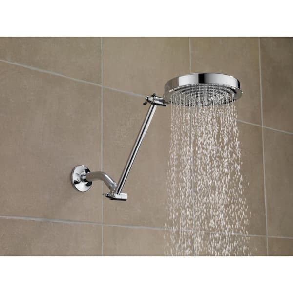 10-4/5 in. Adjustable Shower Arm in Chrome