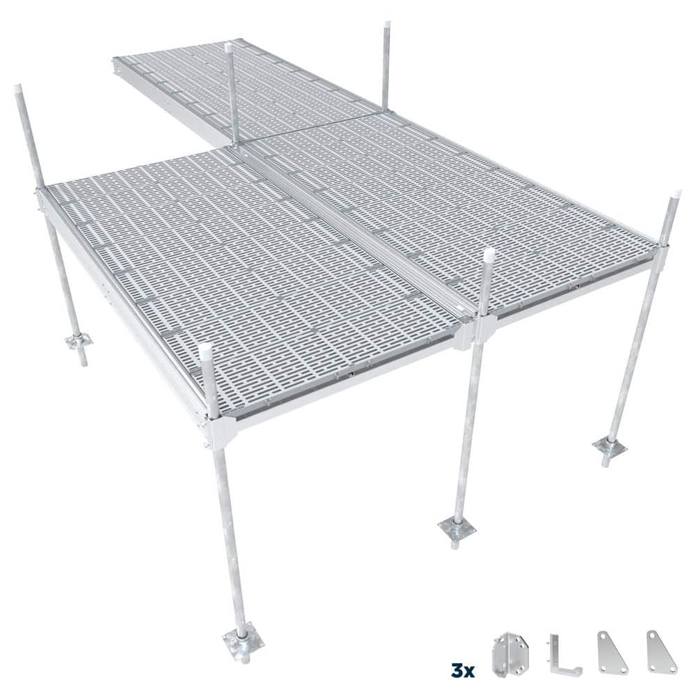 3-section QP-427 4 ft. x 8 ft Stationary Aluminum Docks with Polymer Decking price history on PriceWatchPro