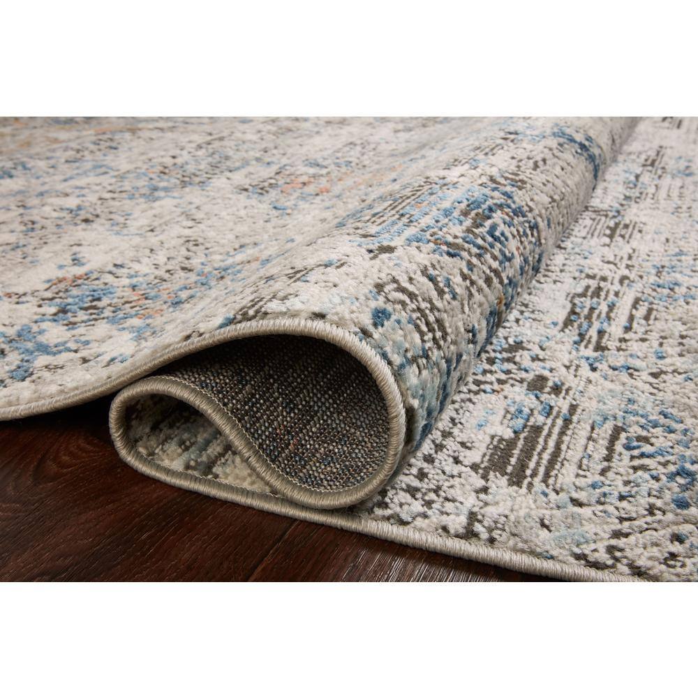 Bianca Gray and Multi-Color Stain-Resistant Area Rug