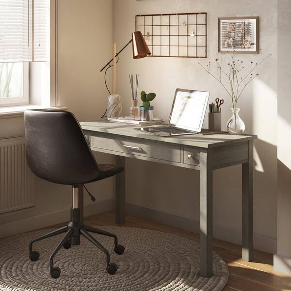 Simpli Home Avalon Office Desk Rich Tobacco Brown