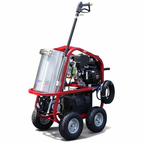 Pressure-Pro 4000 PSI 3.5 GPM Gas Hot Water Pressure Washer with Honda GX390 Engine, Electric Start, and Diesel Burner