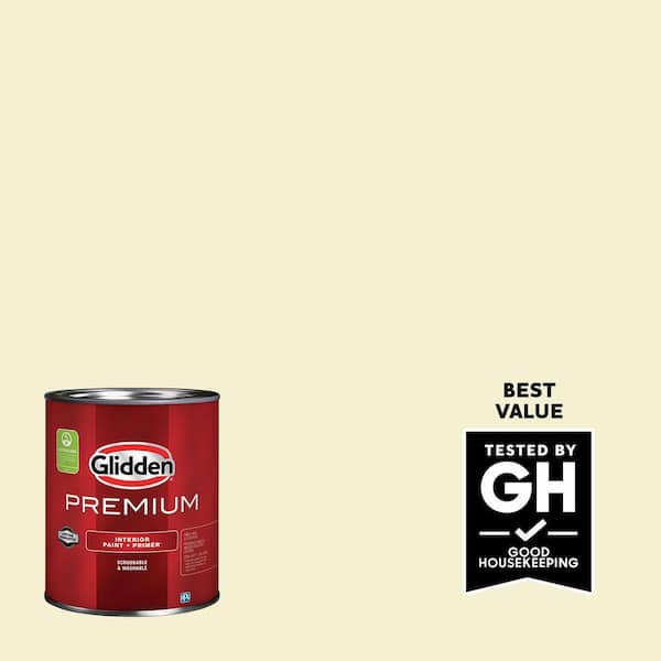 Glidden Premium 1 qt. PPG1108-1 Oyster Cracker Eggshell Interior Paint