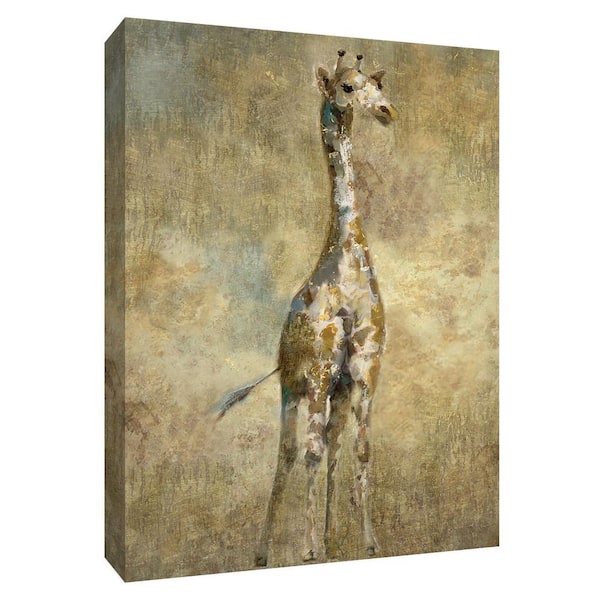 PTM Images 12 in. x 10 in. ''Summer Safari Giraffe'' by Canvas Wall Art ...