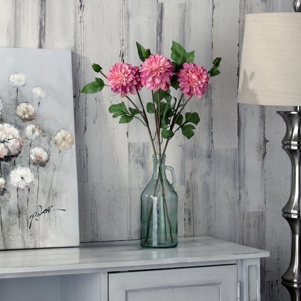 Regency International 24 in Pink Artificial Dahlia Flower Spray