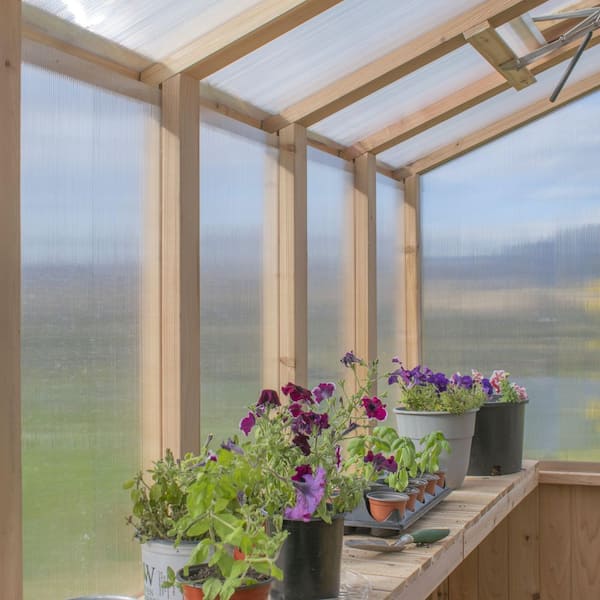 Outdoor Living Today Cedar 8 ft. x 12 ft. Greenhouse Kit GH812